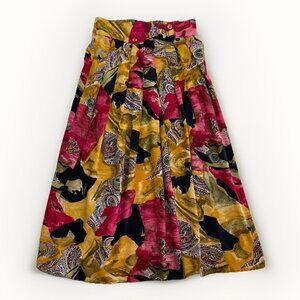 Vintage JM Paris Montreal Long Skirt Women’s Sz 40 Mandala Print Boho Colorful